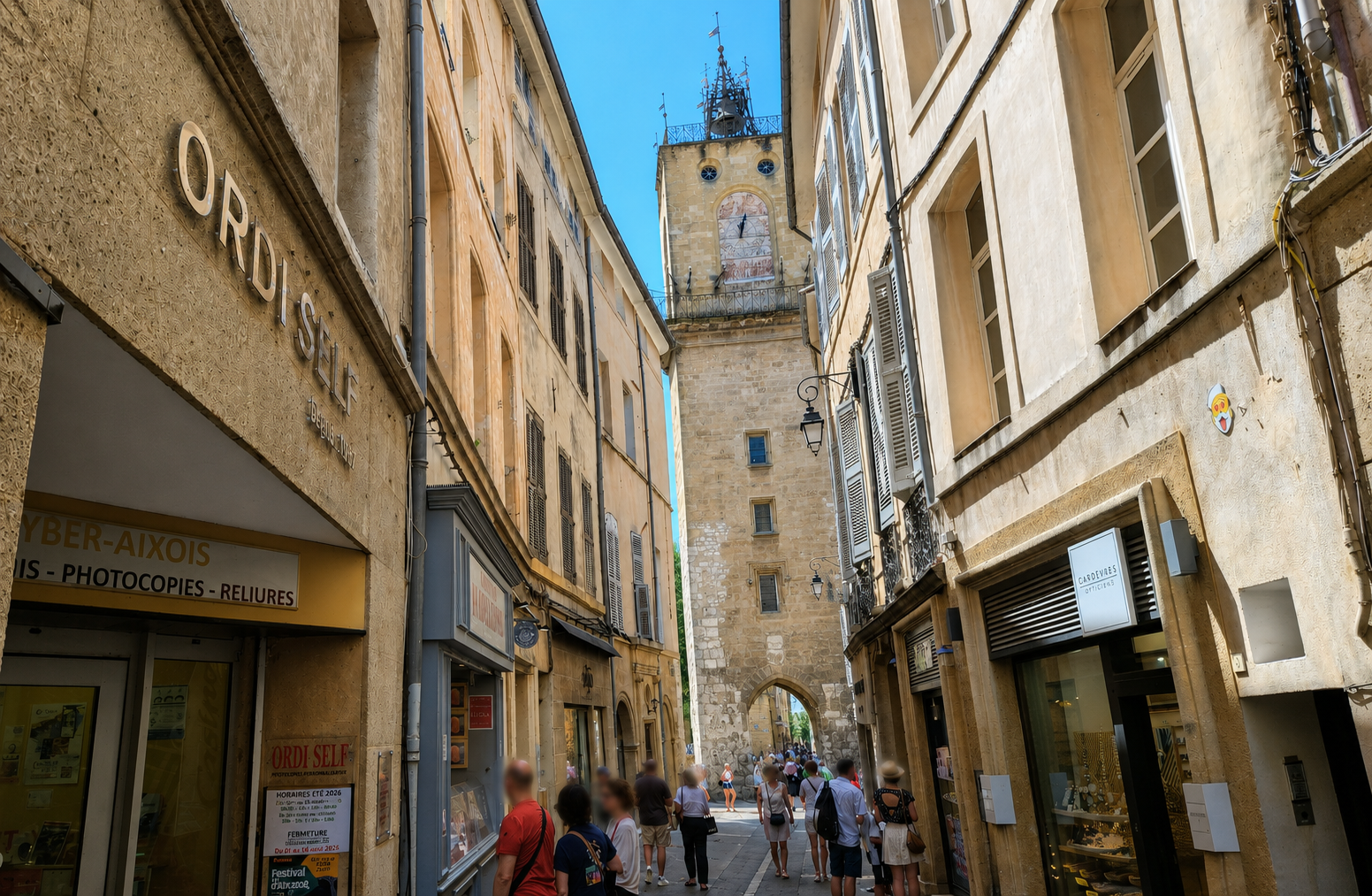 Vue de début de la Rue Gaston de Saporta